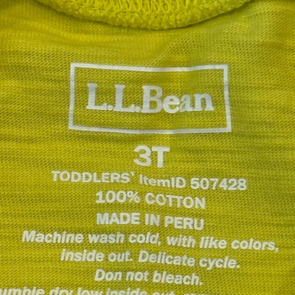 L.L. Bean Bear and Binoculars Graphic Yellow Shirt - Picture 4 of 4